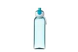 Mepal - Wasserflasche Pop-Up Campus - Auslaufsichere Trinkflasche für Schule & Unterwegs - Transparente Trinkbecher - BPA-frei & Spülmaschinenfest - 500 ml - Turquoise