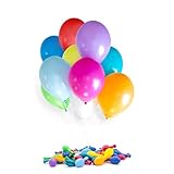 150 Luftballons 25cm bunt, für Hochzeit und Party,Silvester, Karneval, Bunt Mehrfarbig,...
