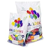Luftballons gemischte Farben - 100% Reiner NATURLATEX - Premium Qualität - Latex Party Ballons -...