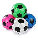 CEJAMA Kinder Fussball 4er Set - Kinderball aus PVC Indoor & Outdoor für Haus, Garten, Wasser und...