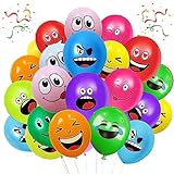 20/50/100/200 Stück Emotion Serie Latex Luftballons, 12 Zoll luftballon smiley, Lustig Luftballons...