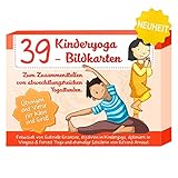 MeerBach & Rose Kinderyoga Bildkarten, 39 Yogakarten mit Bildern und Reimen, Yoga Karten für...